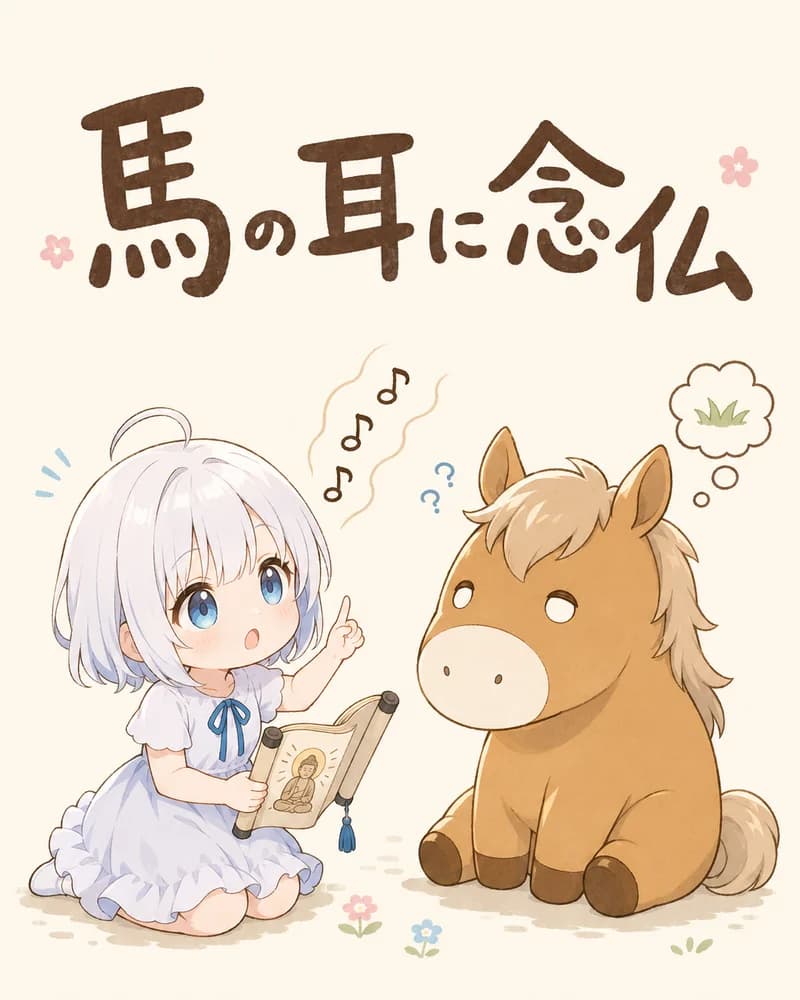 馬の耳に念仏