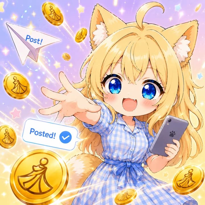 投稿すると、ペルコイン!