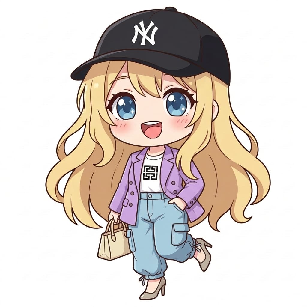 ラベンダーミリタリーコーデ