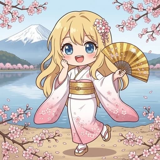 桜と富士山❗️🗻